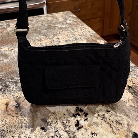 Vera Bradley Black Quilted Microfiber Shoulder Bag - Picture 4 of 4